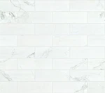 Shaw CS35V Casino - 4" X 12" Rectangle Floor Tile Polished Statuario Venato New. Price: $82.71.