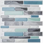 Longking Self-adhesive Kitchen Backsplash, Marble Look Decorative Tiles (10 New. Price: $41.58.