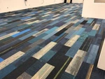 New Shaw Carpet Tile Planks Mixed Blue Patterns 90 Sq Ft + Commercial Grade. Price: $125.00.
