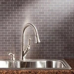 Aspect Peel And Stick Backsplash Subway Matted Metal Tile New. Price: $15.99.