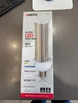 Satco S8927 Hi-pro Led Wall Pack Light Bulb 40W, E39 Mogul Base, Corn 5000K New. Price: $39.99.