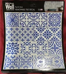 Main Creations Blue Painted Tiles Peel Stick 8IN Art Wall Backsplash New. Price: $6.00.
