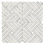 Emser Tile M05ALLU1212MPL Alluro - 12" X Square Basketweave Silver New. Price: $73.74.