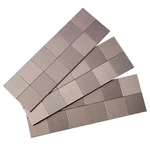 Peel Stick Metal Backsplash Tile 12 X4 Brushed Stainless Steel Wall Panels New. Price: $22.37.