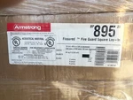 26 Cases- Armstrong 24" X 48" 5/8" Fissured Fire Guard White Lay-in Ceiling Tile New. Price: $2099.99.