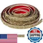 Zefuriam 0.8" X16.4FT Champagne Gold Crown Molding Trim - Peel And Stick 3D Flor New. Price: $43.66.