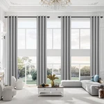 Extra Long Blackout Curtains, Room Darkening Grommet High Ceiling Drapes, 2 S... New. Price: $98.75.