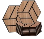 Urban Decor Acoustic Veneer Wood Wall Panels Hexagon In Oak Color 10 Pcs New. Price: $27.99.