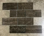 Tile Emperador Dark Marble Remodel Stone 3X6 (10 Square Feet) T-38 New. Price: $240.00.