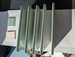 Pieces 2X6" Ceramic Tile #15 Sylvan Green American Olean Bullnose S4269 Open. Price: $28.00.