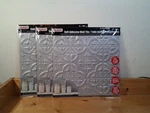 Self Adhesive Wall Tiles 12" X Sq. Tool Bench Hardware Tin Silver Lot 3 New. Price: $10.00.