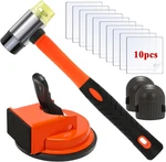 Floor Gap Fixer Tool Kit With Rubber Mallet 10 Reusable Sticky Pads& 2 Knee New. Price: $49.05.