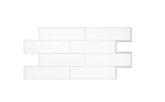 Smart Tiles SM1135 10.88" WX22.56" White Mosaic Vinyl Adhesive Wall Pc New. Price: $24.90.