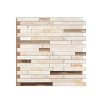 Jeedeson 12 X In. Vinyl Peel And Stick Tile Backsplash Stone Beige (10-PACK) New. Price: $23.90.