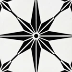 Moroccan Handmade Cement Tiles 8 Inch X Black White, Pack Of 12 New. Price: $99.99.