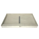 Tile Redi RT3648C-PVC Trench 48" X 36" Rectangular Shower Chrome New. Price: $859.30.