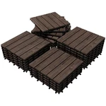 27PCS Interlocking Wooden Flooring Patio Deck Tiles Solid Outdoor New. Price: $74.94.