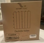 Victory Relax Deck Tile Acacia Wood Brown 6 Slats 11.8 In Outdoor New. Price: $24.00.