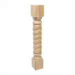 Outwater 35-1/4"H X 5"W 5"D Unfinished Hardwood Rope Island Leg New. Price: $99.99.