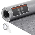 Garage Floor Mat 7.5 X 17 Ft 2.2MM Pvc Diamond Plate Silver Gray Vevor Roll Tape New. Price: $179.99.