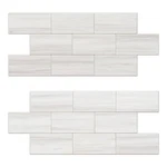 V-mozza 20-SHEET Peel & Stick Backsplash Wall Tiles 13.5"X 5.8" 9.2 Sq Ft New. Price: $81.36.