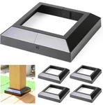 4 Pack 5.5"X5.5" Aluminum Deck Post Base Cover Skirt Black Split Design New. Price: $72.00.