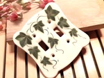 Vintage Ivy Leaf Cardinal China Co. Porcelain Wall Switchplate Cover. Price: $17.44.