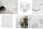 Msi Arabescato Venato Hexagon Marble Mosaic Tile 10X13 Honed Floor Wall Sheet New. Price: $7.39.