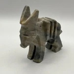 Small Carved Marble Stone Donkey With Saddle Figurine, Gray Mexico 3 Used. Price: $11.05.