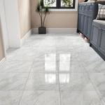 Wallercity Shiny Gray/white Marble Peel And Stick 12X12 Inch, New. Price: $27.08.