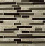 Msi Amalfi Cafe Interlocking Bland Of Glass Porcelain Tile For Kitchen Bac New. Price: $177.50.