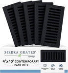 5 Pcs, Sierra Grates Precision Flow 4" X 10" Steel Floor Register - Contemporary New. Price: $39.99.