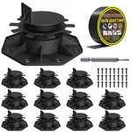 12 Pack Adjustable Deck Support Pedestal, High Load Foundation Bas New. Price: $62.66.