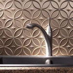 Fasade PB6128 18IN X 24IN Rings Argent Bronze Backsplash Panel 5PK New. Price: $117.82.