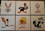 Vtg Warner Bros. Vinyl Floor Tiles Bugs Bunny, Tweety +4 More By Amtico... New. Price: $110.00.