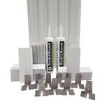 Provantage Installation Kit 8"X8"X3" Thick Silicone System Glass 20 Block New. Price: $211.61.