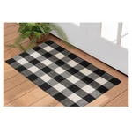 Mainstays 24" X 36" Skid Resistant Black & White Accent Rug New. Price: $18.88.