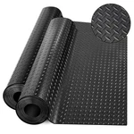 Diamondplate Rubber Flooring Rolls, 21FT *16IN Garage Mat, 4 7FT Cove... New. Price: $163.68.