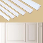Peel And Stick Accent Wall Molding, 118.1"L X 0.9W, 118.1L, Primed White New. Price: $20.09.