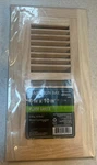 New Hampton Bay 4 In. X 10 Oak Wood Flush Floor Mount Grille-unfinished. Price: $21.00.