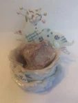 Apollo- Multi Color Cat Tea Light Vintage Whimsiclay/amy Lacombe + Heart New. Price: $27.00.