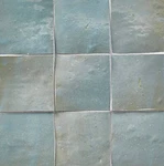 4X4 Authentic Handmade Aqua Moroccan Zellige Floor Wall Tile (1 Sf / 9 Pcs) New. Price: $31.99.