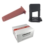 Frosch Tile Leveling System Kit - 1/8" (3MM), 250 Clips & 100 Wedges New. Price: $50.10.