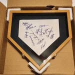 Baseball Home Plate Display Case Full Size Oak Mlb Holder Wood Cabinet Frame New. Price: $161.88.