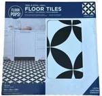 Floor Pops! Peel & Stick Tiles Starlight Black White 10 12 X New. Price: $20.00.