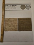 Vintage 1970 Armstrong Parquet Arlon Vinyl Flooring Tile Sample Board Oak & Teak Used. Price: $67.28.