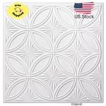 Decorative Pvc Drop Ceiling Tile 2FT X White,glue Up Panel New. Price: $62.52.