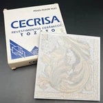 Vintage Cecrisa Decorative Ceramic Floor Accent Tiles: 5-3/4 Inch Square- Nos New. Price: $19.99.