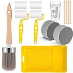 18 Pieces Brush And Roller Set, Painting Supplies For Cabinet Furniture... New. Price: $42.19.