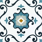 Retro Self Adhesive 12-INCH Vinyl Floor Tiles, 20 X 12", Mid Century New. Price: $63.99.